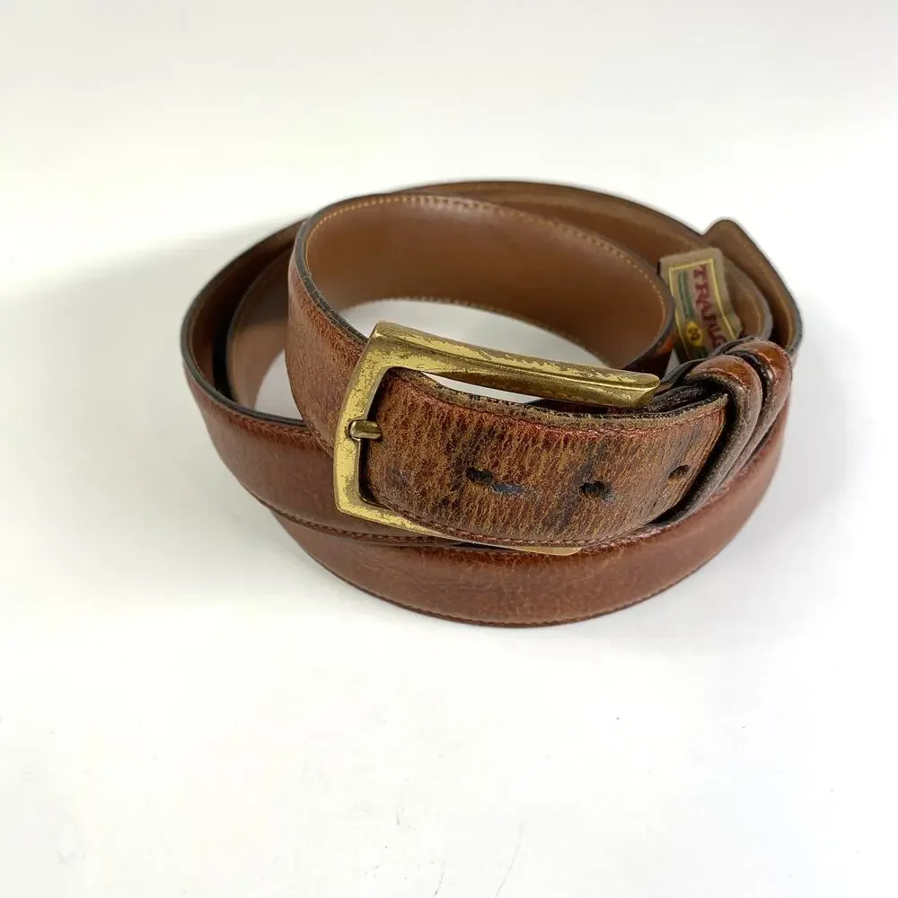 Trafalgar Leather Belt Classic Scotch Grain Tan Brown